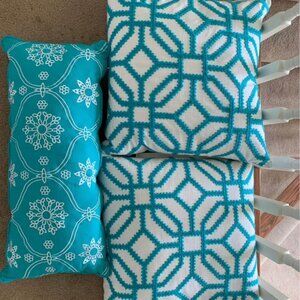 Decorative Pillows--Turquoise